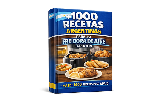 1000 Recetas Argentinas para Freidora de Aire Dejá de improvisar y empezá a cocinar fácil, rico y sin complicaciones.